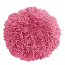 Load image into Gallery viewer, Babymoon 30CM | Round Wool Flokati Fur Blanket | Photoshoot Props | Darkpink
