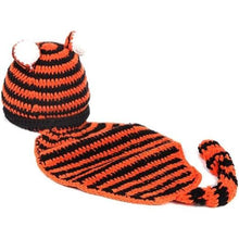 Load image into Gallery viewer, Babymoon Baby Tiger Theme | Baby Photography Props | Costume | Baby Gift set | Black-Orange