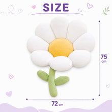 Load image into Gallery viewer, Babymoon Baby Flower Theme Prop Pillow | Posing Aids | Baby Photoshoot Props | 72x75 cm | White