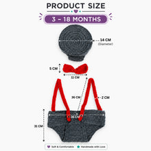 Load image into Gallery viewer, Babymoon Captain Newborn Photography Crochet Outfit Costume