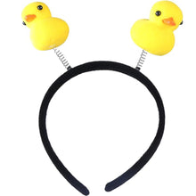 Load image into Gallery viewer, Babymoon Spring Baby Girl’s Headband with Ducks | Hairband Hair Accessories | Duck | Yellow