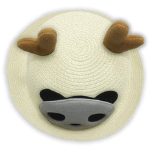 Load image into Gallery viewer, Babymoon Panda Baby Summer Spring Kids Cap with String | 2-8 Years | White