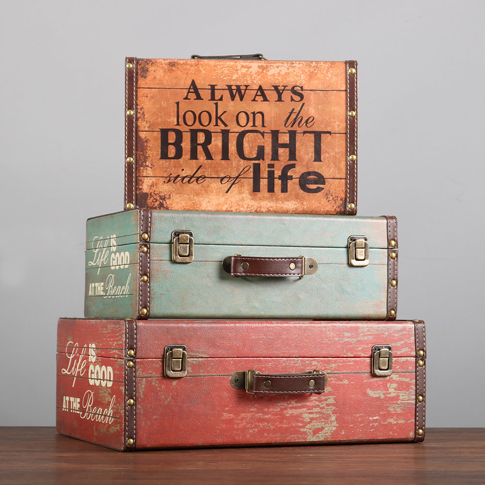 Babymoon Vintage Wooden Suitcase Set of Baby Photography Props  Decorative Add-ons Bright Life Design