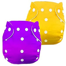 Load image into Gallery viewer, Babymoon (Pack of 2) Washable Adjustable Reusable Cloth Diaper