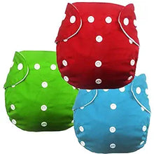 Load image into Gallery viewer, Babymoon (Pack of 3) Washable Adjustable Reusable Cloth Diaper