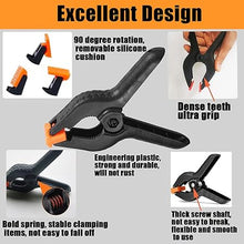 Load image into Gallery viewer, Babymoon 4.7inch/12cm Clamps Clips, Photography Backdrop Support Spring Clamps for Background Muslin, Canvas, Paper, Chromakey Screen, Backdrop Stand, Woodworking, Crafts | Black