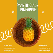 Load image into Gallery viewer, Babymoon Simulation Fake Pineapple Fruit | Artificial Plastic Model | Kitchen Dining Table Decoration | Photography Props Basket Display Filler