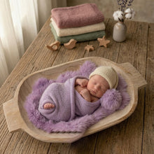 Load image into Gallery viewer, Babymoon Rabbit Fur | Basket Filler | Baby Photography Props | Light Purple