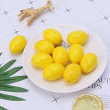 Load image into Gallery viewer, Babymoon Plastic Artificial Lemon's | Decorative Add-ons | Photography Props | Set of 20