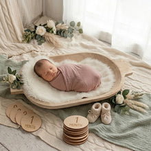 Load image into Gallery viewer, Babymoon Rabbit Fur | Basket Filler | Baby Photography Props | White