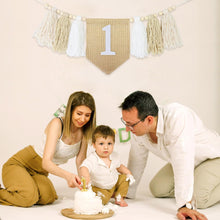 Load image into Gallery viewer, Babymoon 1st Birthday Wall Hanging | High Chair Birthday Banner | Baby Photoshoot Props Birthday