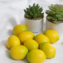 Load image into Gallery viewer, Babymoon Plastic Artificial Lemon's | Decorative Add-ons | Photography Props | Set of 20