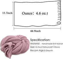 Load image into Gallery viewer, Babymoon Knitted Premium Wool Wrap | Baby Photography Shoot Wrap | Dark Purple