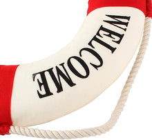 Load image into Gallery viewer, Babymoon Mediterranean Sailing Welcome on Board Life Swimming Ring | Beach Sea Style | Baby Photography Prop - Red