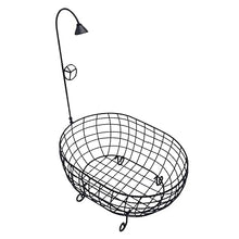 Load image into Gallery viewer, Babymoon Metal Bath Tub with Shower| Without Foam | Baby Basket Photography Prop | Black