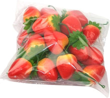 Load image into Gallery viewer, Babymoon Plastic Artificial Strawberry | Decorative Add-ons | Photography Props | Set of 20