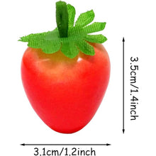 Load image into Gallery viewer, Babymoon Plastic Artificial Strawberry | Decorative Add-ons | Photography Props | Set of 20