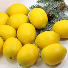 Load image into Gallery viewer, Babymoon Plastic Artificial Lemon's | Decorative Add-ons | Photography Props | Set of 20