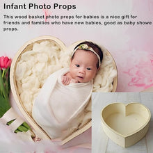 Load image into Gallery viewer, Babymoon Heart Vintage Rustic Bowl Wooden Photobooth Prop Furniture
