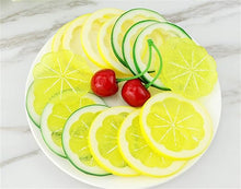 Load image into Gallery viewer, Babymoon Artificial 5 Lemons & 10 Lemon's Slices | Decorative Add-ons | Photography Props | Set of 15