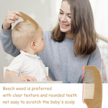 Load image into Gallery viewer, Babymoon Set of 4 | Baby Grooming Set | Baby Wooden Comb, Hair Brush, Face Brush, Shampoo Brush with Box | Baby Return Gift Set