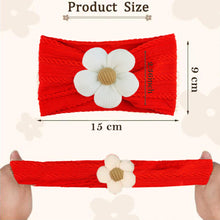 Load image into Gallery viewer, Babymoon Set of 6 | Baby Stretchable Belt Flower Hairband for Baby Girl | Hair Accessories| Baby Headband for Girls | 0-6 yrs, Multi