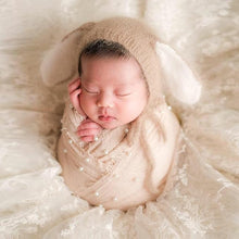 Load image into Gallery viewer, Babymoon Pearl Wrap Stretchable Baby Photography Shoot Wrap Cloth-Beige