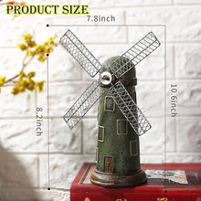 Load image into Gallery viewer, Babymoon Antique Miniature Windmill | Decorative Add-ons | Baby Photography Prop | Green