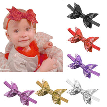 Load image into Gallery viewer, Babymoon Kids Girls Glittering Bow Hairband | Baby Headband | Hair Accessories
