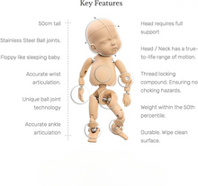 Load image into Gallery viewer, Babymoon Baby Posing Practicing Doll | Baby Mannequin | Baby Photoshoot Props | Posing Aids |