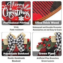 Load image into Gallery viewer, Babymoon Christmas Wooden Wreth | Decorative Ad-ons | Photography Prop | Wall Hanging