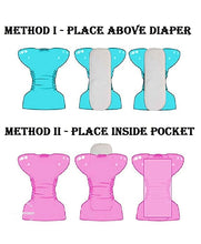 Load image into Gallery viewer, Babymoon 5 Layers Reusable Washable Cloth Diaper Nappy Inserts | Set of 3 | White