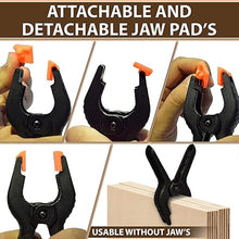 Load image into Gallery viewer, Babymoon 4.7inch/12cm Clamps Clips, Photography Backdrop Support Spring Clamps for Background Muslin, Canvas, Paper, Chromakey Screen, Backdrop Stand, Woodworking, Crafts | Black