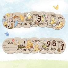 Load image into Gallery viewer, Babymoon Wooden 7pc Double Sided Monthly Baby Milestone Cards | Baby Growth Cards | Monthly Cards | Baby Shower Gifts