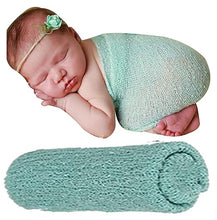 Load image into Gallery viewer, Babymoon Mohair Stretchable Baby Photography Shoot Wrap Cloth - Green
