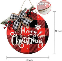 Load image into Gallery viewer, Babymoon Christmas Wooden Wreth | Decorative Ad-ons | Photography Prop | Wall Hanging