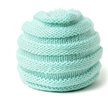 Load image into Gallery viewer, Babymoon | Set of 2 | Knit Flower Cap Newborn Photography Crochet Outfit Costume | Blue & Red