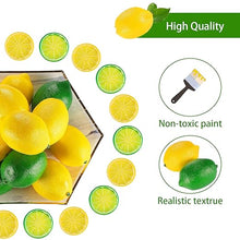 Load image into Gallery viewer, Babymoon Artificial 5 Lemons & 10 Lemon's Slices | Decorative Add-ons | Photography Props | Set of 15