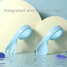 Load image into Gallery viewer, Babymoon Learn to Eat Baby Self Feeding Set | Silicone Spoon and Fork along with Storage Box | Blue