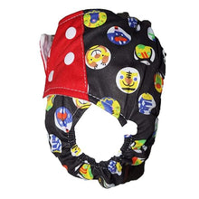 Load image into Gallery viewer, Babymoon 1 Cloth Diaper with 2 5Layers Grey Insert Premium Adjustable Reusable Cloth Diaper (Black Red Circular)