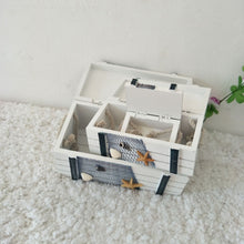 Load image into Gallery viewer, Babymoon Set of 3 Mediterranean Sailing Suitcase Storage Box | Beach Sea Style | Photoshoot Props