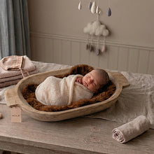 Load image into Gallery viewer, Babymoon Rabbit Fur | Basket Filler | Baby Photography Props | Brown