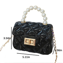 Load image into Gallery viewer, Babymoon Kids Jelly Sling Purse Fashion Handbag (9x13x5 CM) – Black