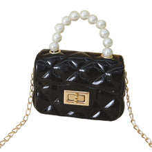 Load image into Gallery viewer, Babymoon Kids Jelly Sling Purse Fashion Handbag (9x13x5 CM) – Black