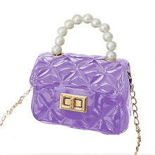 Load image into Gallery viewer, Babymoon Kids Jelly Sling Purse Fashion Handbag (9x13x5 CM) – Purple