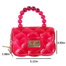Load image into Gallery viewer, Babymoon Kids Jelly Sling Purse Fashion Handbag (10x13x5 CM) – Red