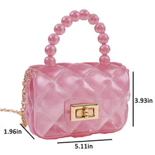 Load image into Gallery viewer, Babymoon Kids Jelly Sling Purse Fashion Handbag (10x13x5 CM) – Light Pink
