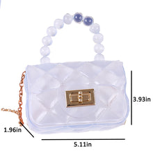 Load image into Gallery viewer, Babymoon Kids Jelly Sling Purse Fashion Handbag (10x13x5 CM) – White
