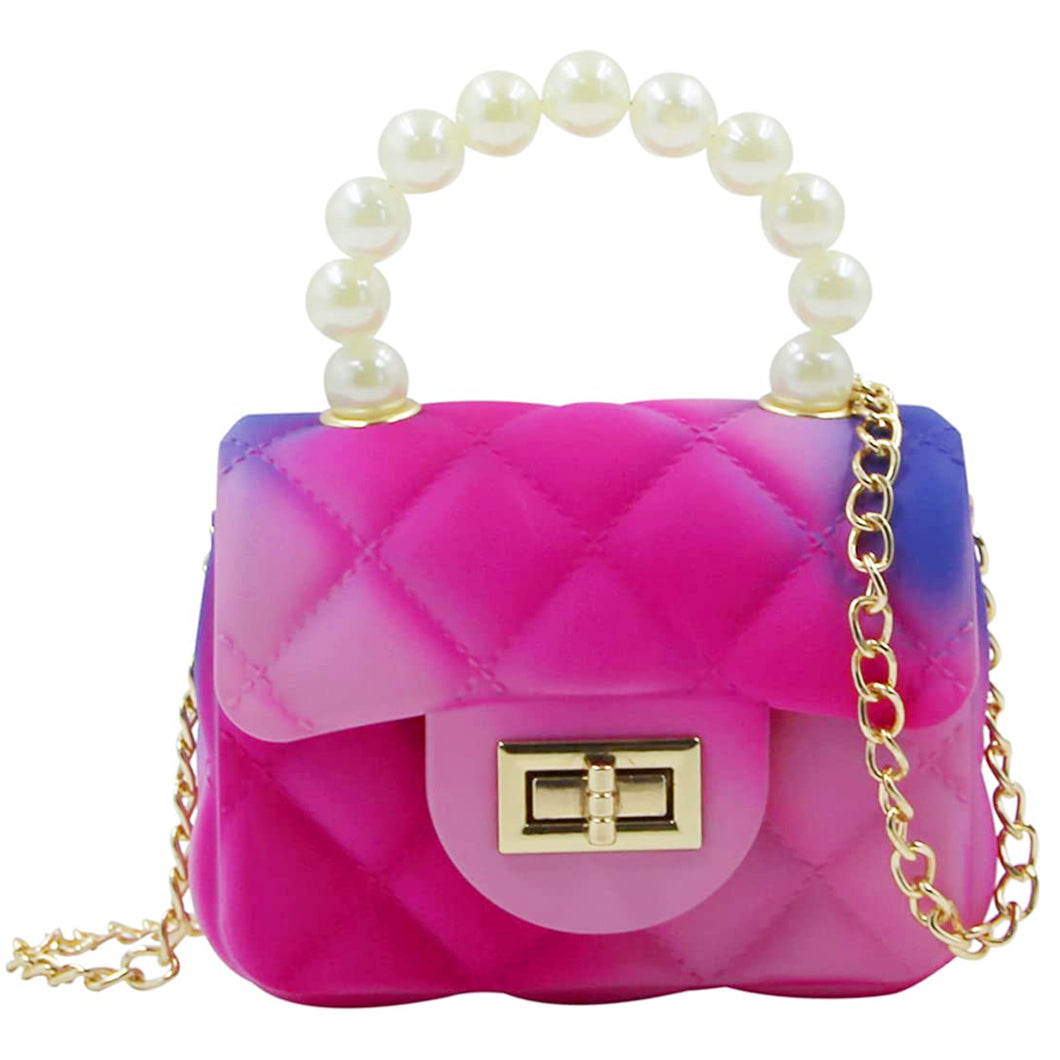 Babymoon Kids Jelly Sling Purse Fashion Handbag (8x13x5 CM) – Pink