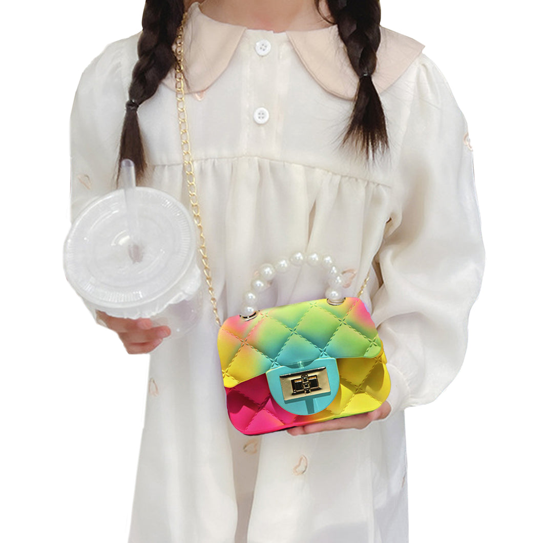 Babymoon Kids Jelly Sling Purse Fashion Handbag (8x13x5 CM) – Yellow